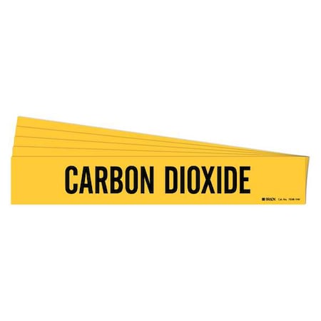 Pipe Marker, Black, Carbon Dioxide, PK5, 7038-1HV-PK MPN:7038-1HV-PK