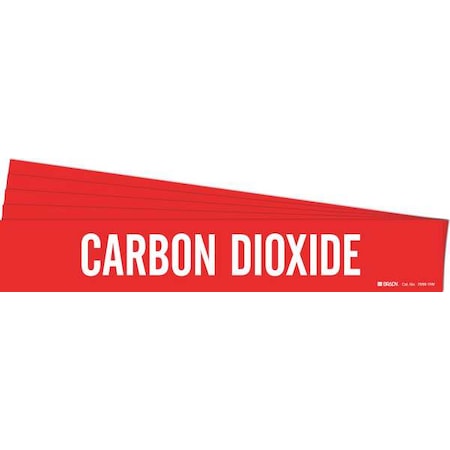 Pipe Marker, White, Carbon Dioxide, PK5, 7039-1HV-PK MPN:7039-1HV-PK