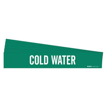 Pipe Marker, Cold Water, PK5 MPN:7055-1-PK