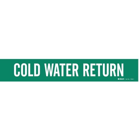 Pipe Mrkr, Cold Water Return, 2-1/2to7-7/8 MPN:7056-1