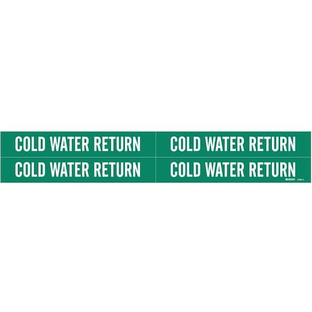 Pipe Mrkr, Cold Water Return, 3/4to2-3/8In MPN:7056-4