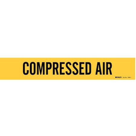 Pipe Mrkr, Compressed Air, 2-1/2to7-7/8 In, 7058-1 MPN:7058-1