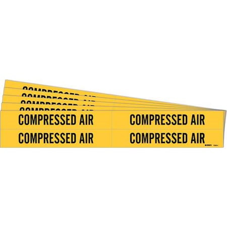 Pipe Marker, Black, Compressed Air, PK5, 7058-4-PK MPN:7058-4-PK