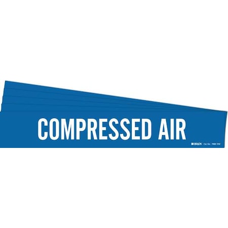 Pipe Marker, White, Compressed Air, PK5, 7060-1HV-PK MPN:7060-1HV-PK
