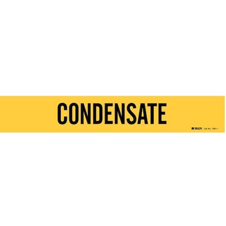 Pipe Marker, Condensate, Y, 2-1/2to7-7/8 In, 7061-1 MPN:7061-1