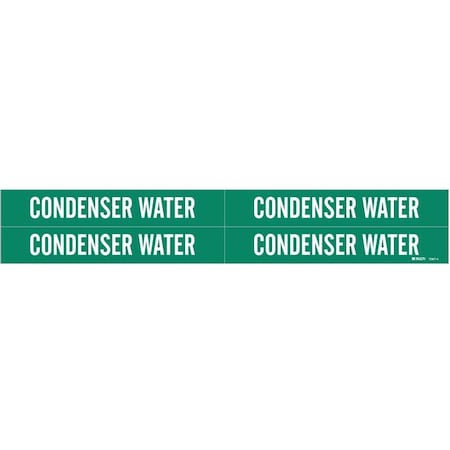 Pipe Mrkr, Condenser Water, 3/4to2-3/8 In MPN:7067-4