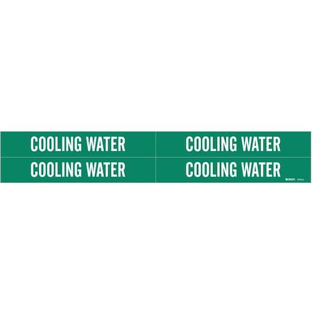 Pipe Marker, Cooling Water, 3/4to2-3/8 In MPN:7070-4