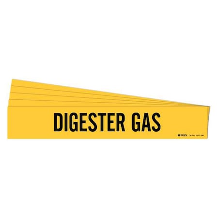 Pipe Marker, Black, Digester Gas, PK5, 7077-1HV-PK MPN:7077-1HV-PK
