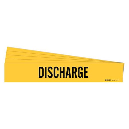 Pipe Marker, Adhesive, Black, Discharge, PK5, 7079-1-PK MPN:7079-1-PK