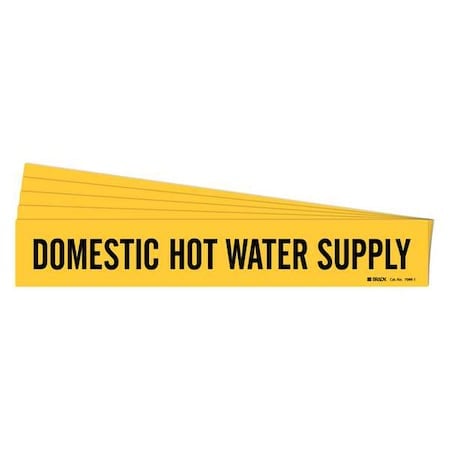 Pipe Marker, Domestic Hot Water Sup., PK5 MPN:7089-1-PK