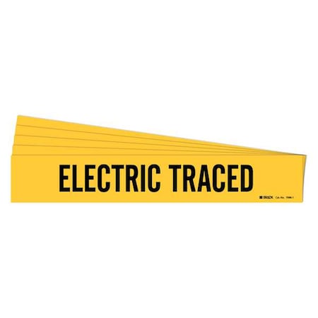 Pipe Marker, Black, Electric Traced, PK5, 7096-1-PK MPN:7096-1-PK