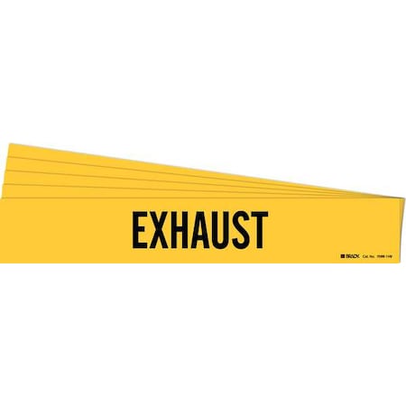 Pipe Marker, Adhesive, Black, Exhaust, PK5, 7098-1HV-PK MPN:7098-1HV-PK