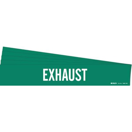 Pipe Marker, Adhesive, White, Exhaust, PK5, 7099-1HV-PK MPN:7099-1HV-PK