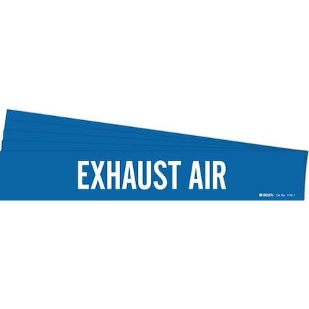 Pipe Marker, White, Exhaust Air, PK5, 7100-1-PK MPN:7100-1-PK