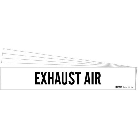 Pipe Marker, Black, Exhaust Air, PK5, 7101-1HV-PK MPN:7101-1HV-PK