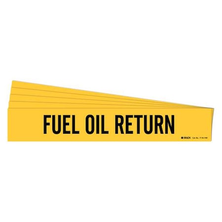 Pipe Marker, Black, Fuel Oil Return, PK5, 7116-1HV-PK MPN:7116-1HV-PK