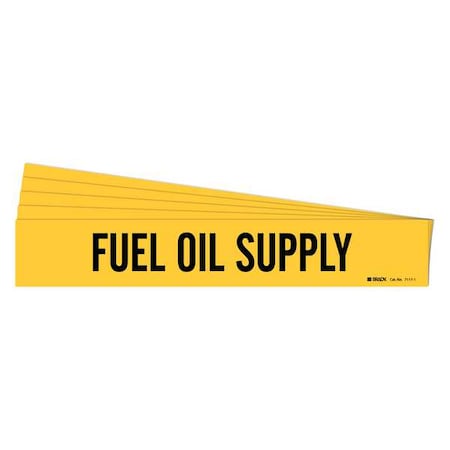 Pipe Marker, Black, Fuel Oil Supply, PK5, 7117-1-PK MPN:7117-1-PK