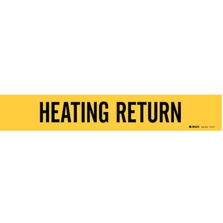 Pipe Mrkr, Heating Return, 2-1/2to7-7/8 In, 7125-1 MPN:7125-1