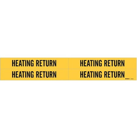 Pipe Marker, Heating Return, 3/4to2-3/8 In, 7125-4 MPN:7125-4