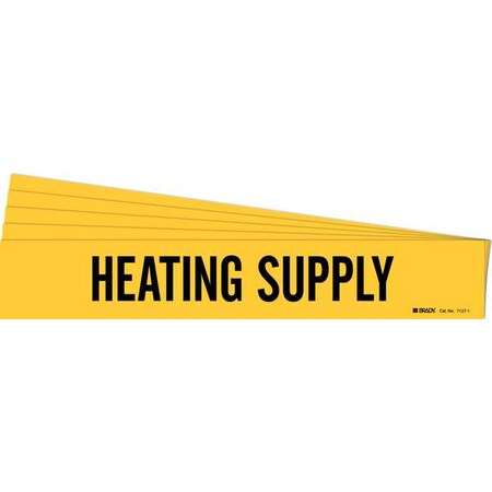 Pipe Marker, Black, Heating Supply, PK5, 7127-1-PK MPN:7127-1-PK
