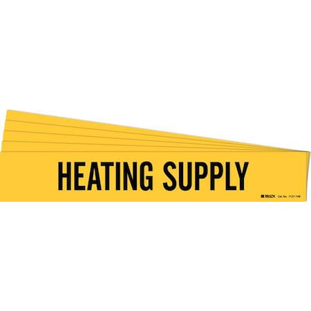 Pipe Marker, Black, Heating Supply, PK5, 7127-1HV-PK MPN:7127-1HV-PK