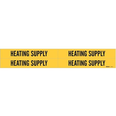 Pipe Marker, Heating Supply, 3/4to2-3/8 In MPN:7127-4