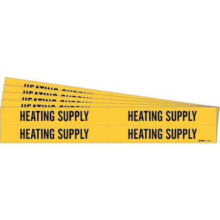 Pipe Marker, Black, Heating Supply, PK5, 7127-4-PK MPN:7127-4-PK