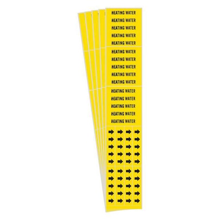 Pipe Marker, Adhesive, 2-1/4