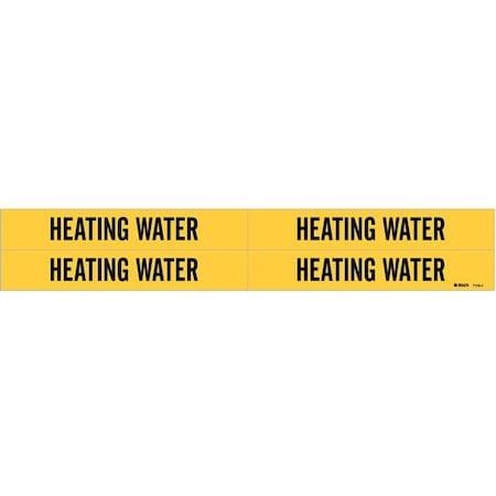 Pipe Markr, Heating Water, Y, 3/4to2-3/8 In MPN:7128-4