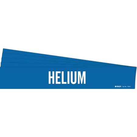 Pipe Marker, Adhesive, White, Helium, PK5, 7133-1-PK MPN:7133-1-PK