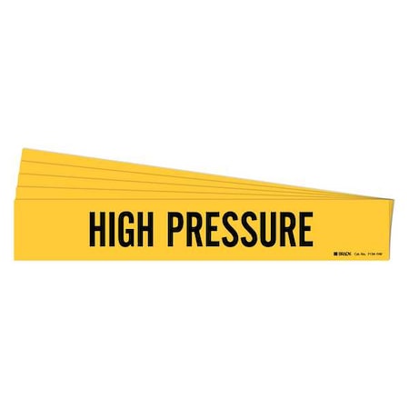 Pipe Marker, Black, High Pressure, PK5, 7134-1HV-PK MPN:7134-1HV-PK