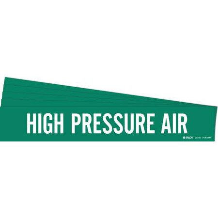Pipe Marker, White, High Pressure Air, PK5, 7136-1HV-PK MPN:7136-1HV-PK