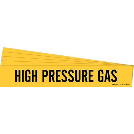 Pipe Marker, Black, High Pressure Gas, PK5, 7138-1HV-PK MPN:7138-1HV-PK