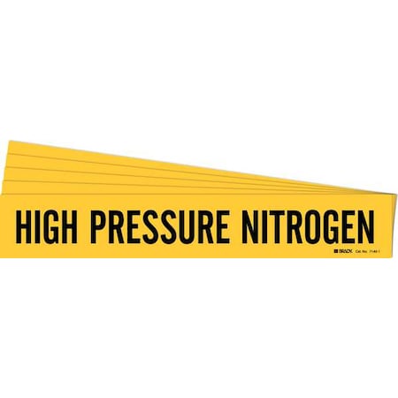 Pipe Marker, High Pressure Nitrogen, PK5, 7140-1-PK MPN:7140-1-PK
