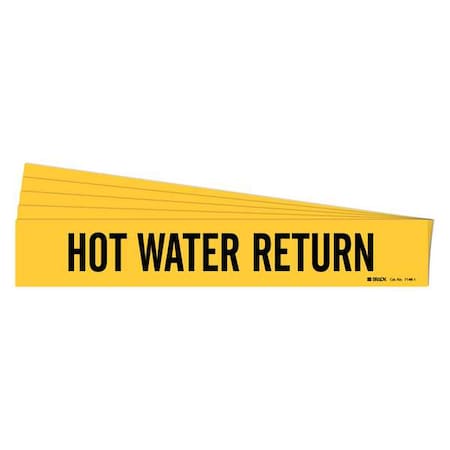 Pipe Marker, Hot Water Return, PK5, 7148-1-PK MPN:7148-1-PK