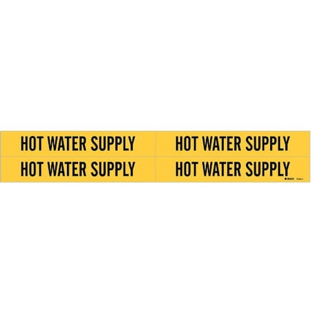 Pipe Mrkr, Hot Water Supply, 3/4to2-3/8 In, 7149-4 MPN:7149-4