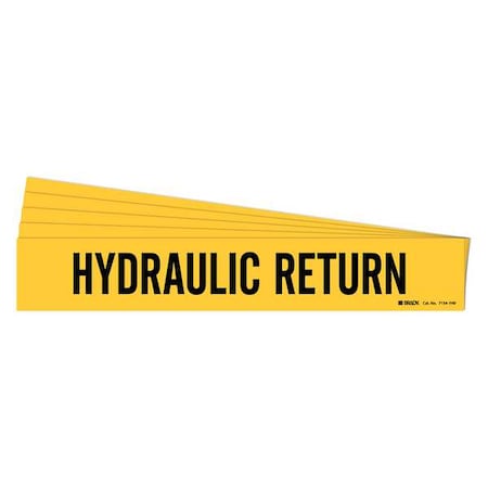 Pipe Marker, Black, Hydraulic Return, PK5, 7154-1HV-PK MPN:7154-1HV-PK