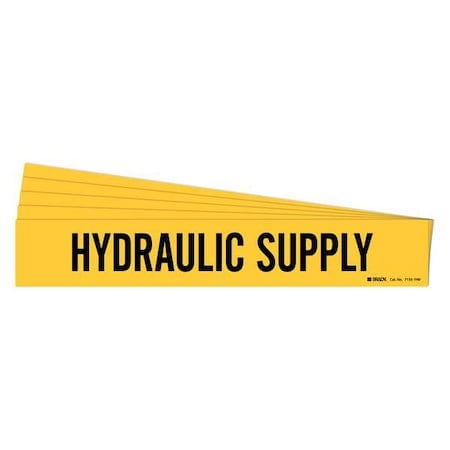 Pipe Marker, Black, Hydraulic Supply, PK5, 7155-1HV-PK MPN:7155-1HV-PK