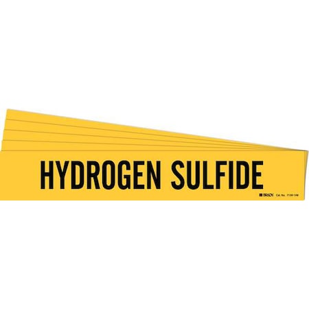 Pipe Marker, Black, Hydrogen Sulfide, PK5, 7159-1HV-PK MPN:7159-1HV-PK
