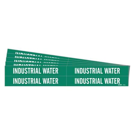 Pipe Marker, Industrial Water, PK5 MPN:7163-4-PK