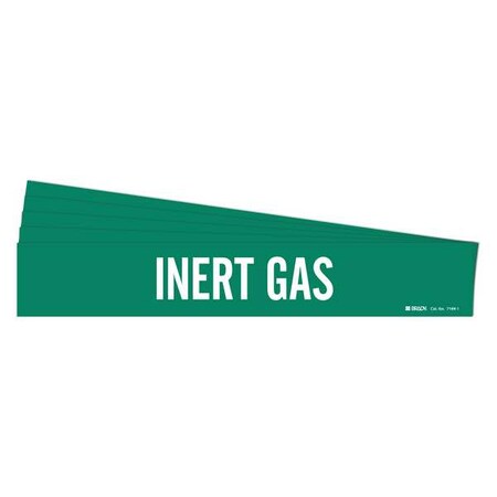 Pipe Marker, Adhesive, White, Inert Gas, PK5, 7164-1-PK MPN:7164-1-PK