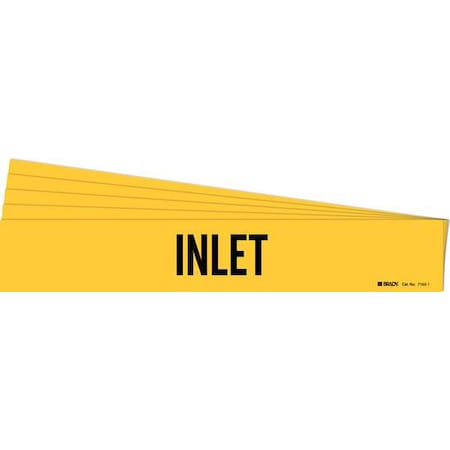 Pipe Marker, Adhesive, Black, Inlet, PK5, 7165-1-PK MPN:7165-1-PK