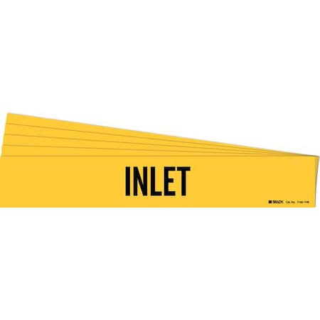 Pipe Marker, Adhesive, Black, Inlet, PK5, 7165-1HV-PK MPN:7165-1HV-PK
