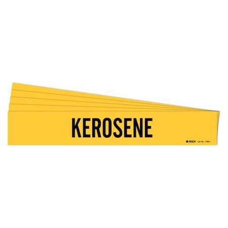 Pipe Marker, Adhesive, Black, Kerosene, PK5, 7169-1-PK MPN:7169-1-PK