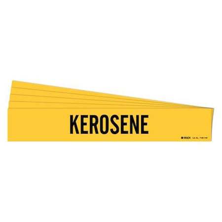 Pipe Marker, Adhesive, Black, Kerosene, PK5, 7169-1HV-PK MPN:7169-1HV-PK