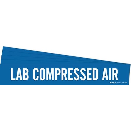 Pipe Marker, White, Lab Compressed Air, PK5, 7170-1HV-PK MPN:7170-1HV-PK