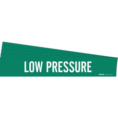 Pipe Marker, White, Low Pressure, PK5, 7173-1-PK MPN:7173-1-PK