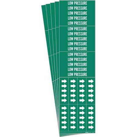 Pipe Marker, White, Low Pressure, PK5, 7173-3C-PK MPN:7173-3C-PK