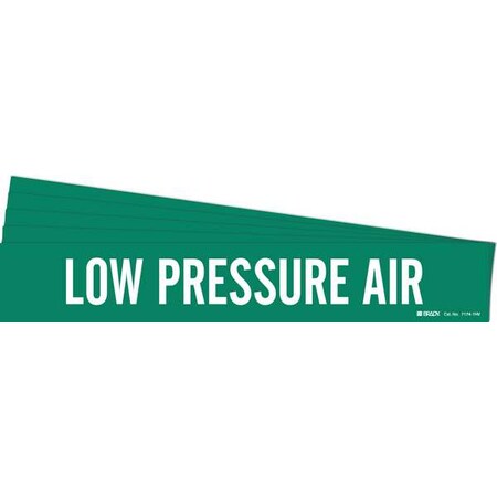 Pipe Marker, White, Low Pressure Air, PK5, 7174-1HV-PK MPN:7174-1HV-PK