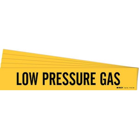 Pipe Marker, Black, Low Pressure Gas, PK5, 7176-1HV-PK MPN:7176-1HV-PK